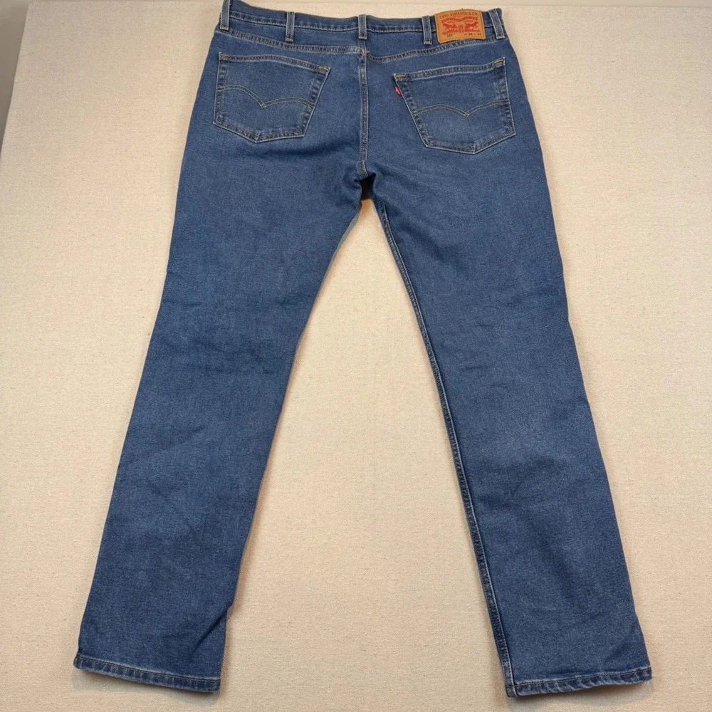 Levi's 38x32 511 Slim Fit Jeans Mens Blue Denim Pants 511-0782
